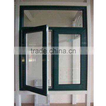 Powder coated aluminum casement window
