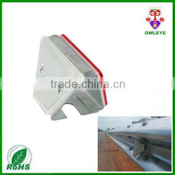 reflective guardrail delineator reflector,	Road Marking Product Guardrail Reflector,white color reflector