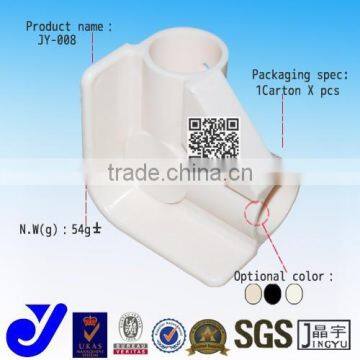 JY-A008| right angle plastic connector for coated pipe |ABS material plastic corner joint for creform pipe