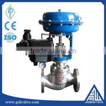 Stainless steel pneumatic single-seat regulating valve