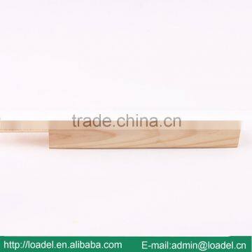 6pcs 7" Natural Ruler Wooden Pencil Case photo-5