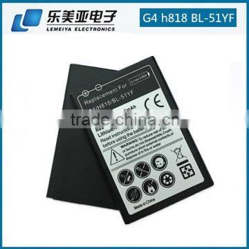 Original Portable Lithium ion Recharge Battery for LG G4/H818/H819/H815T/F500S K L