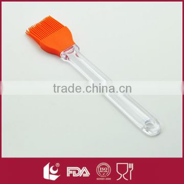 Heat-resistant silicone basting brush with clear pp handle