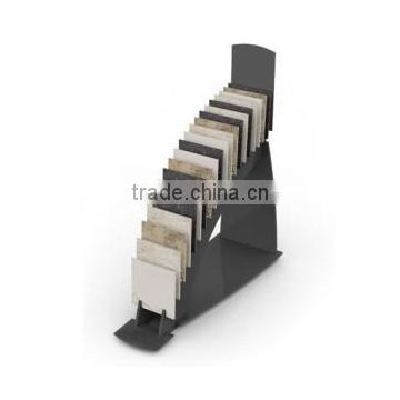 New model floor stand metal disk display rack, tile sample board display rack