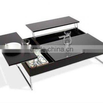 High glossy black coffee table