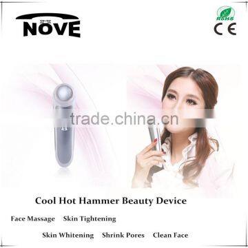 2016 Handheld vibrating massager with cool and warm nursing