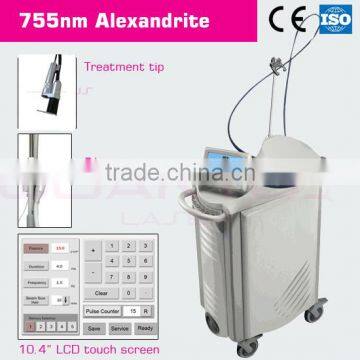 755nm alexandrite laser hair removal machine como with nd yag laser 1064/532/1320 for tattoo removal and skin rejuvenation