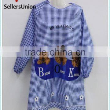 No.1 yiwu commission agent wanted Lovely Kitchen Dacron Apron with Long Sleeve for full body