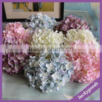 HT038 19cm antique silk hydrangea large artificial flower heads