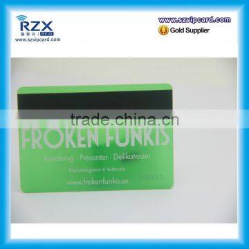 Free samples plastic PVC card with magnetic stripe