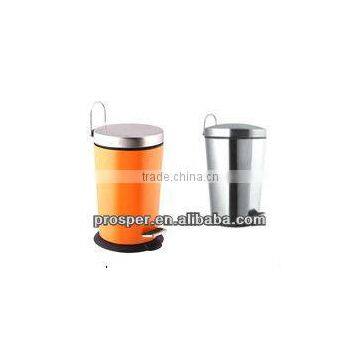 Stainless steel Powder coating Waste Bins with Pedal