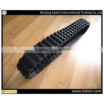 Mini bulldozer undercarriage parts rubber track system for snow vehicle