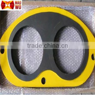 Schwing concrete pump spare parts wear resistant steel plate and wear ring with tungsten carbide