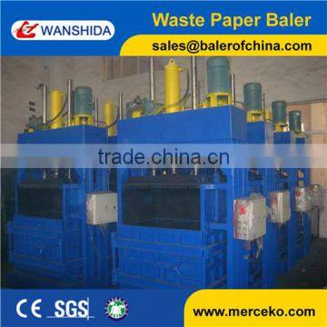 WANSHIDA waste paper and PET bottle hydraulic baler press machine