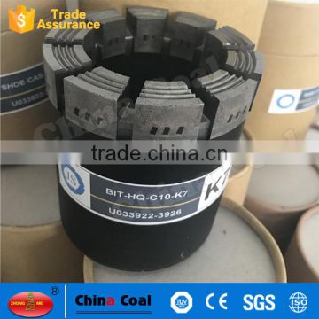 Diamond exploration coring drill bit NQ HQ PQ BQ AQ pdc for coal drilling