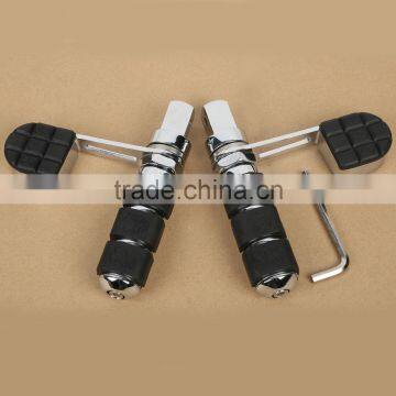 Chrome Skull Foot Peg Footrest Heel Stirrup Rest For Honda VTX1800 VTX1300 2002-2011 10 photo-2