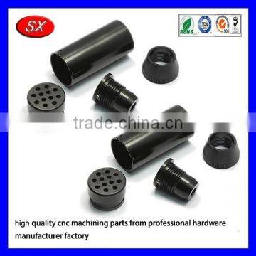 OEM black coating electronic component cnc turning fittings 3D precision aluminum cnc milling machining case