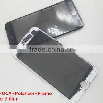 Front Glass Assembled Glass Lens Cold Glue Bezel Frame OCA Polarizer Film For IPhone 6 6s 7 Plus 5 LCD Repair Glass Replacment photo-2