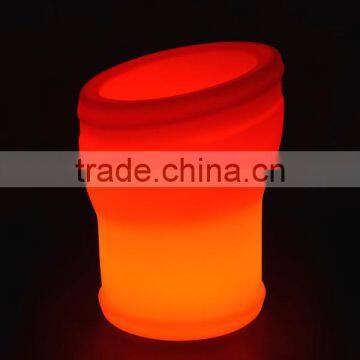 Manufacturer Champagne Bucket/PE Ice Bucket Stand Lighted With Remote Control 16 Mix Changeable Colors L31*W31*H41CM photo-3