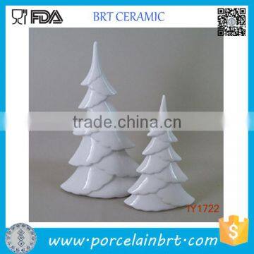 Customized Ceramic White Christmas Tree For Home Decor