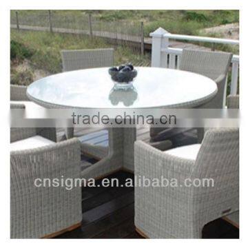 2017 Trade Assurance Hot Sale nice design round dining heavy-duty table and chairs