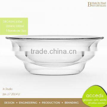 Microwave Oven Glass Insulated Double Wall Vessel Bowl photo-3
