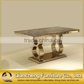 Dubai Design Rose Golden Dining Table for Banquet photo-4