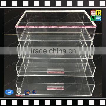 2016 Acrylic Cosmetic Box With Drawer,clear Acrylic Jewelry Cosmetic Storage Box photo-5