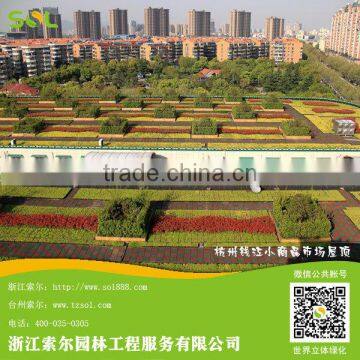 2014 new rooftop gardening product, plastic rooftop garden planters system