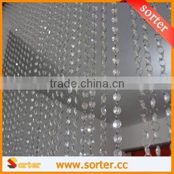 Octagon Clear Color Crystal Bead Chain Curtain photo-2