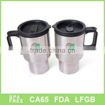 16OZ stainless steel coffee tumbler with handle