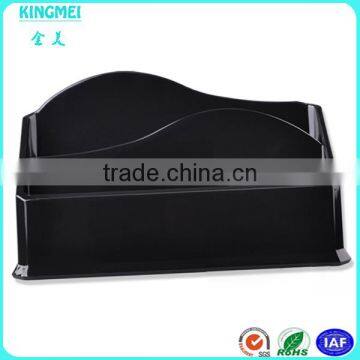 KM-GP32 High Quality Black Acrylic Serving Trays With Handles ,home Storage Organization Storage Acrylic Trays photo-3