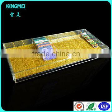 Manufacturing Clear Acrylic Divided Display Trays With Clear Lid