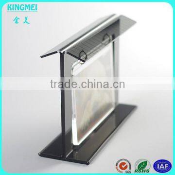 KM-VP43 I Shape Bus Stop Acrylic Photo Frame Lucite Photo Frame for Photos on Desk photo-2