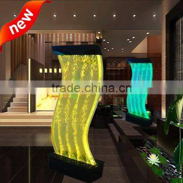 S Shape Led Water Bubble Screen Living Room Decoration
