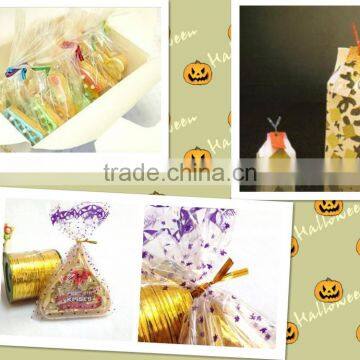 Gold Metallic Plastic Coated Twist Tie Wire for Christmas Gift Clip