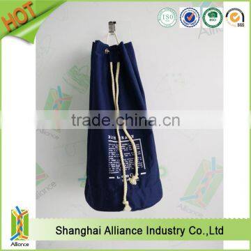 Round Shaped Cotton Drawstring Shoulder Bags Sling Cotton Backpack