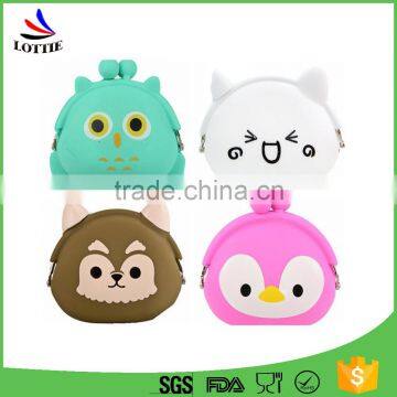 Fashion Promotion Lovely Silicone Rubber Pocket Coin Purse photo-3