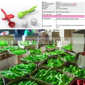 Christmas Sell Like Hot Cakes Winter Funny Plastic Round Single Snowball Maker for Kids photo-6