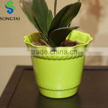 high quality wave shaped plastic flower pot