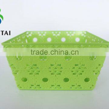 2016 New Style Plastic pp Square Fruit Basket With Sunflower photo-4