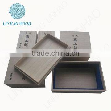 China pine wood gift box factory