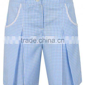 Girls School Gingham Culottes school shorts