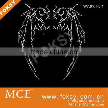 Devil wings crystal iron on motifs wholesale