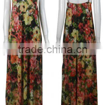 2013 best sell flower maxi dress