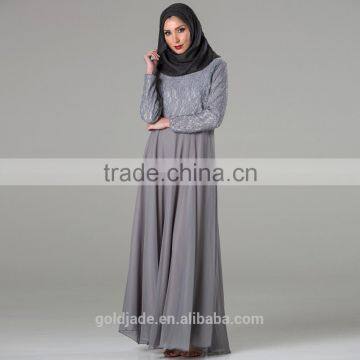 2016 Designer Abayas Dubai 100% Cotton New Design Abaya photo-3