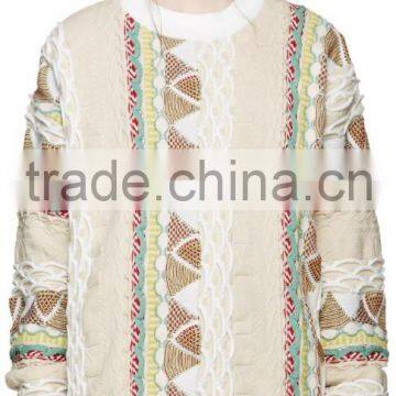 autumn high quality women jacquard sweater fashion pattern