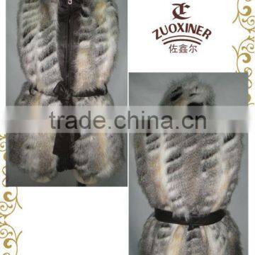 Ladies printing fur vest