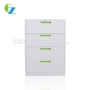 Four Drawer Knock Down Steel Lateral Filing Cabinet With Hanging Bar photo-2