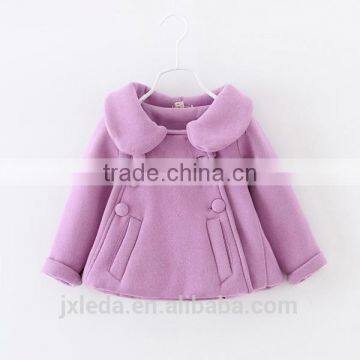 Girls stylish design fleece bowknot coat in spring